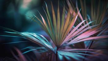 vivace colori di natura crescita illuminare il astratto fondale generato di ai foto
