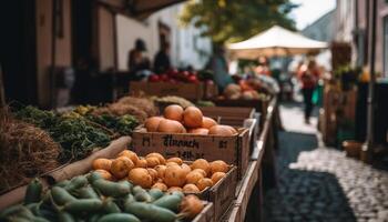 fresco verdure per salutare mangiare, varietà di scelte per i clienti generato di ai foto