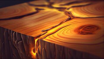 natura bellezza nel legna è astrattamente illustrato ,generativo ai foto