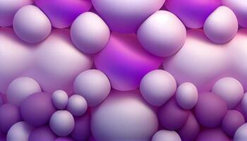 astratto viola modello decorazione con Multi colorato cerchi ,generativo ai foto