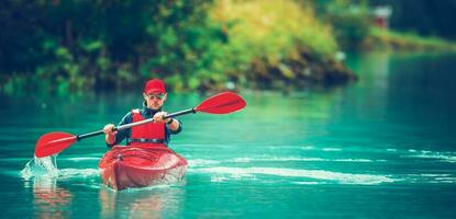 ricreativo kayak giro foto