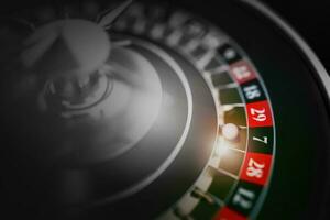 nero roulette gioco avvicinamento foto