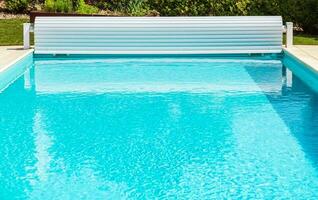 solare piscina copertina rullo otturatore con manovella foto