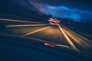 autostrada guida movimento sfocatura foto