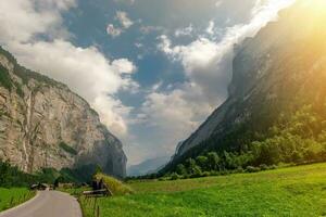 lauterbrunnen valle jungfrau foto