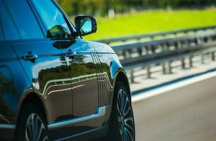 auto guida su il autostrada foto