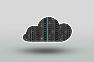 concetto di server cloud foto