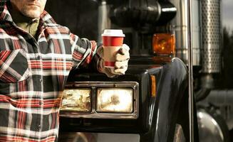 camion fermare caffè rompere autotrasporti tema foto