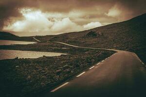 panoramico alpino strada foto