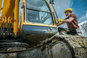 crawler dozer operatore a opera foto