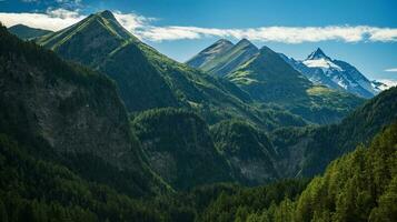 Grossglockner Austria alto alpino panoramico paesaggio foto