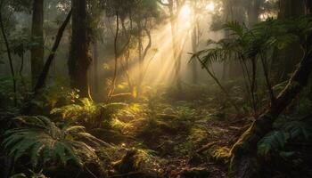 vivace colori di il amazon foresta pluviale creare un' misterioso bellezza generato di ai foto