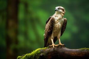 ritratto aquila su il foresta ai generativo foto