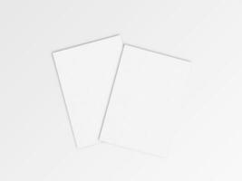 realistico carta dimensione aviatore a4 bianca colore e vuoto foto