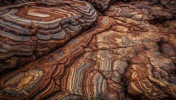 ruvido arenaria scogliera eroso, rivelatrice astratto modello generato di ai foto