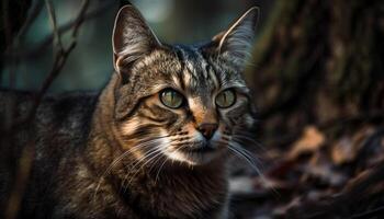 curioso gattino guarda a telecamera, soffice pelliccia generato di ai foto