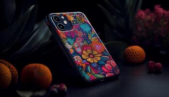 natura ispirato smartphone design cattura rustico eleganza generato di ai foto