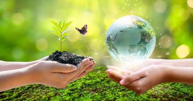 concetto di salvare il mondo, salvare l'ambiente