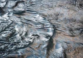 superficie dell'acqua astratta con effetto metallico foto