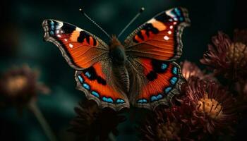 farfalla bellezza nel natura fragilità generato di ai foto