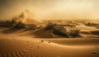 arido clima, sabbia dune, bellezza nel natura generato di ai foto