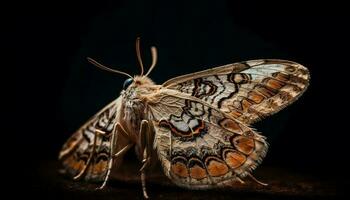 vivace farfalla ala vetrine bellezza nel natura generato di ai foto