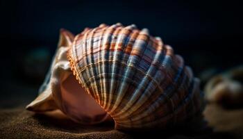 colorato conchiglia collezione, bellezza nel natura design generato di ai foto