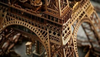 maestoso metallo monumento simboleggia francese cultura eleganza generato di ai foto