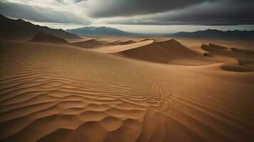 deserto sabbia dune nel Morte valle nazionale parco, generativo ai foto