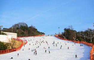 gangwon-do, corea, 4 gennaio 2016 - stazione sciistica del parco daemyung vivaldi