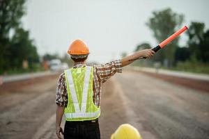 lavori di costruzione in cantiere foto