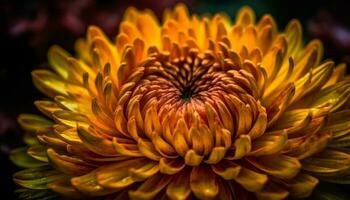 vivace giallo margherita, un' singolo fiore nel natura mazzo generato di ai foto