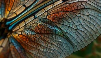il fragile foglia simmetria e vivace colori vetrina natura bellezza generato di ai foto