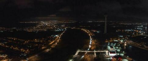 aereo Visualizza di il Istambul attività commerciale quartiere. foto