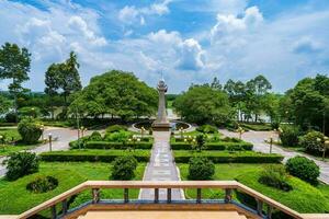 mattina a Ben duoc tempio, cu chi, ho chi minh città, Vietnam. il storico quartiere rivoluzionario accanto cu chi tunnel, un' famoso base di rivoluzionario Vietnam prima 1975. viaggio concetto foto