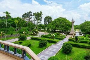 mattina a Ben duoc tempio, cu chi, ho chi minh città, Vietnam. il storico quartiere rivoluzionario accanto cu chi tunnel, un' famoso base di rivoluzionario Vietnam prima 1975. viaggio concetto foto