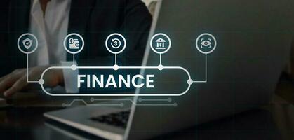finanziario obiettivi, finanziario errori e assicurazione pianificazione schermo. foto