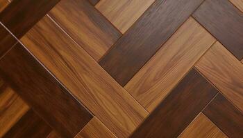 legno duro tavola pavimentazione nel un' moderno casa interno design generato di ai foto