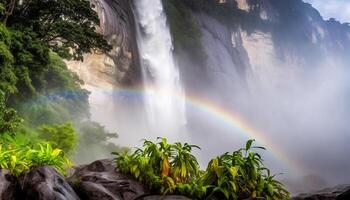 avventura attende nel maestoso africano paesaggio, un' turista Paradiso generato di ai foto