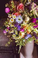 vaso di fiori utilizzato per una cerimonia di matrimonio