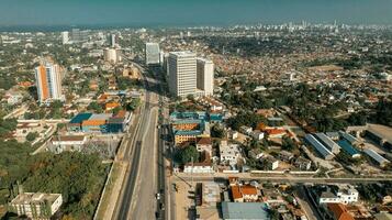 aereo Visualizza di dar es salaam città foto