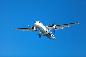 elica aereo atterraggio per il aeroporto foto