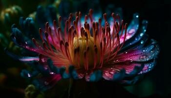 vivace gerbera margherita nel acquatico stagno crescita generato di ai foto