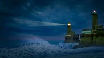 faro di fecamp nel Francia foto