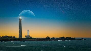 faro di ile virge nel Francia foto