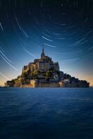 mont san-michel fortezza monastero nel Francia foto