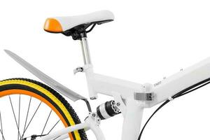 bicicletta isolato su bianca sfondo senza ombra foto