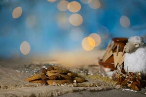 mandorla biscotti per il festa di sacrificio foto