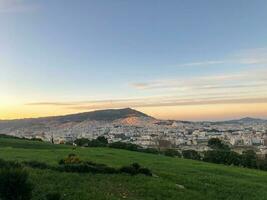 paesaggio di un' città nel settentrionale Marocco foto