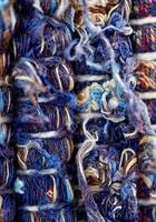 priorità bassa strutturata astratta di lana blu foto